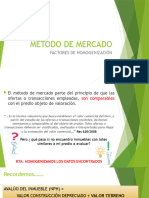 4 Factores de Homogenizacion Metodo de Mercado