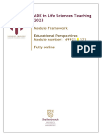Module Framework Educational Prespectives 2023