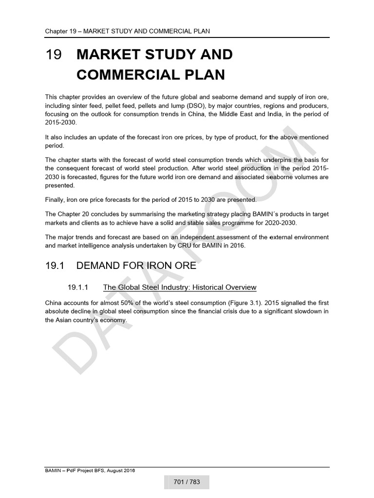 2.19 Chapter 19 - Market Study and Commercial Plan | PDF