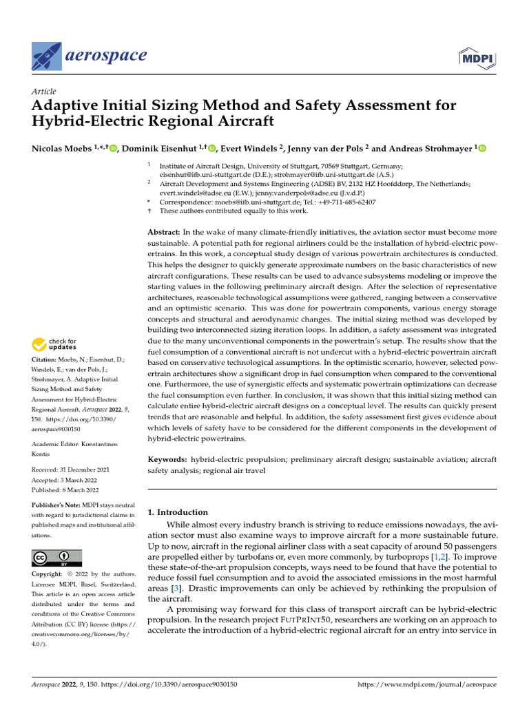 Adaptive initial sizing method and safety assessment for hybrid pdf