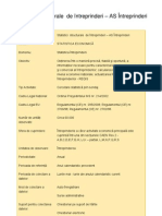 Statistici Structurale de Întreprinderi - AS Întreprinderi