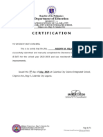 Ict e Sat Certification