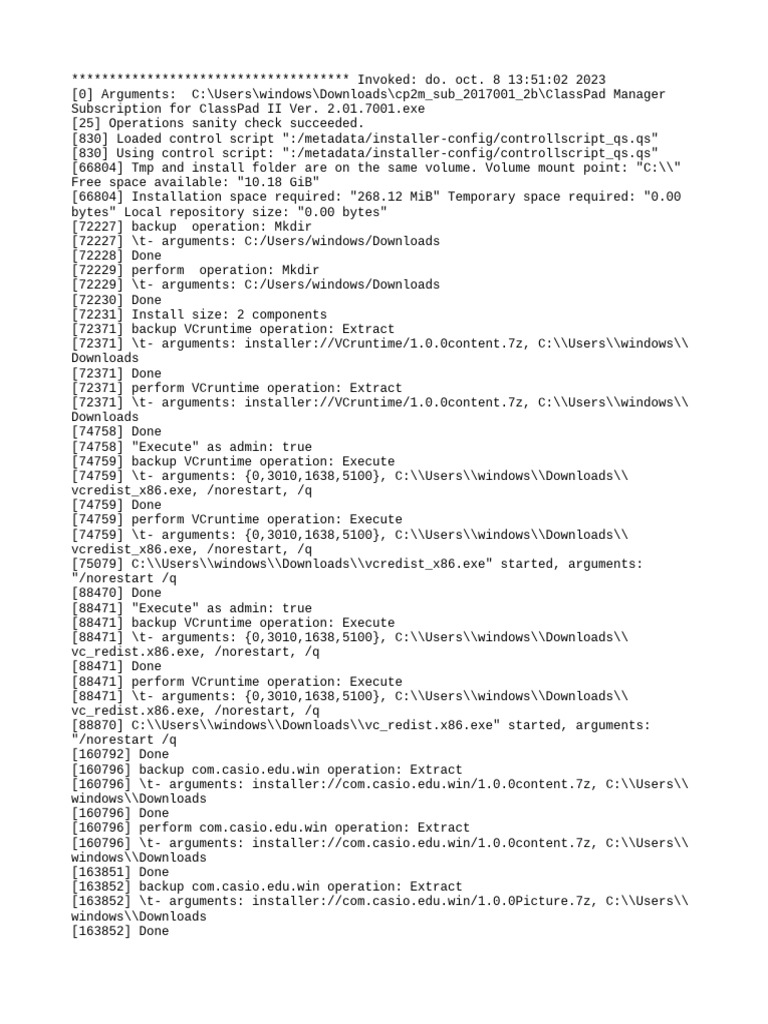 Installation Log PDF Microsoft Windows System Software