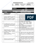 Programación y DOSIFICACIÓN Anual QUÍMICA 22-23 Alo