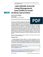 Use and Attitude Towards Learning Management Systems Lms in Saudi Arabian Universities 4603