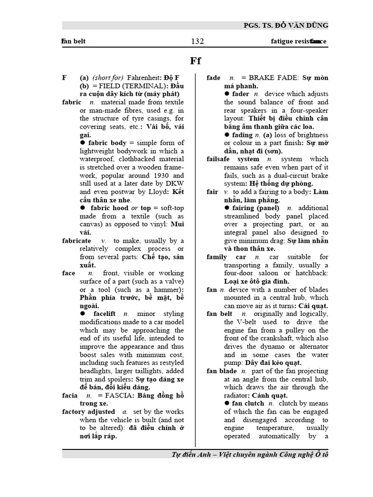 Dictionary (F) PDF Carburetor Incandescent Light Bulb