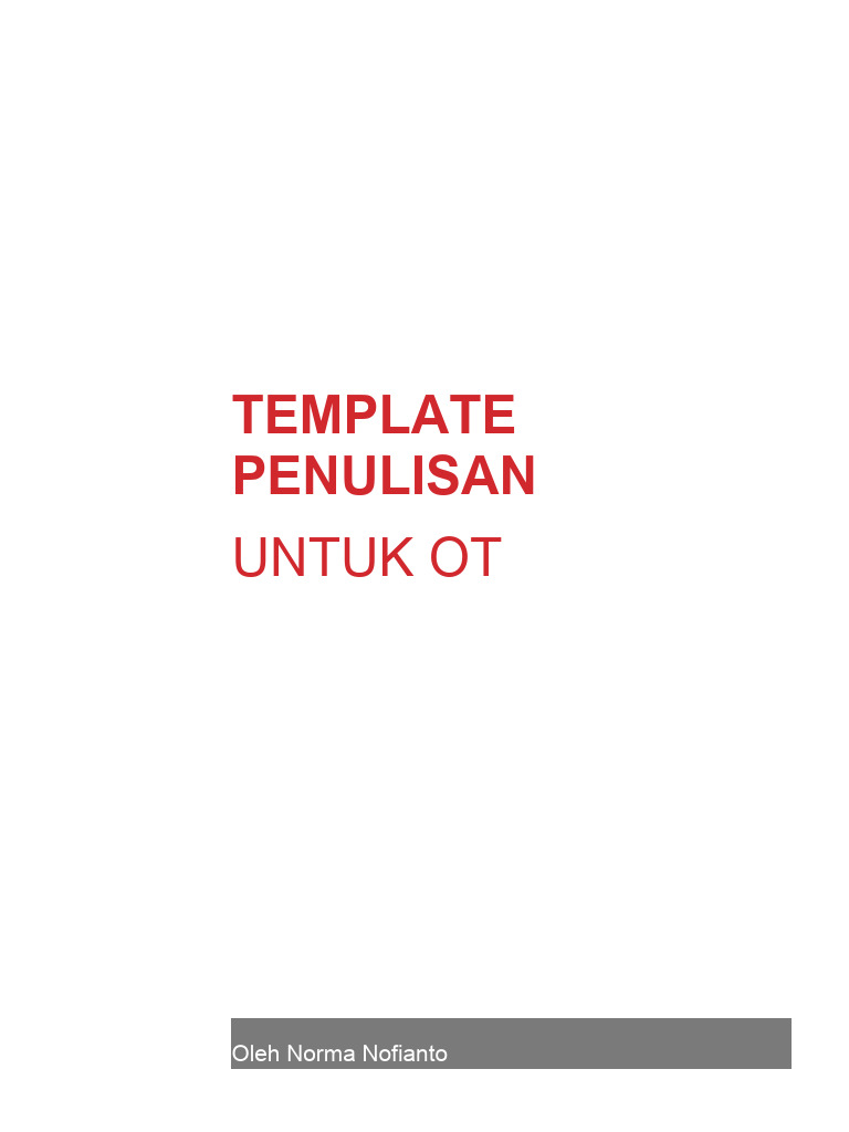 Template Surat Rujukan Medis OET | PDF