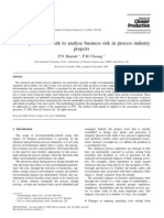 A Life-Cycle Framework to Analyse Business Risk in Process Industry Projects