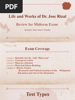 Rizal Midterm Review