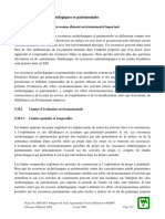 5.10 Ressources Archéologiques Et Patrimoniales: 5.10.1 Motifs de La Sélection Comme Élément Environnemental Important