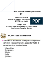 SAARCOpportunitiesfor Regional Cooperationand Integrationin Public Procurement April 22 at 1220 PM