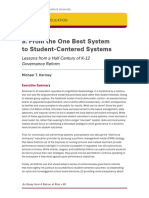 From The One Best System To Student-Centered Systems: Lessons From A Half Century of K-12 Governance Reform