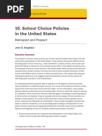 School Choice Policies in The United States: Retrospect and Prospect