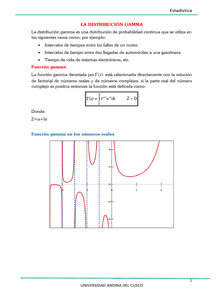 5.2 Distribución Gamma | PDF | Función de densidad de probabilidad ...