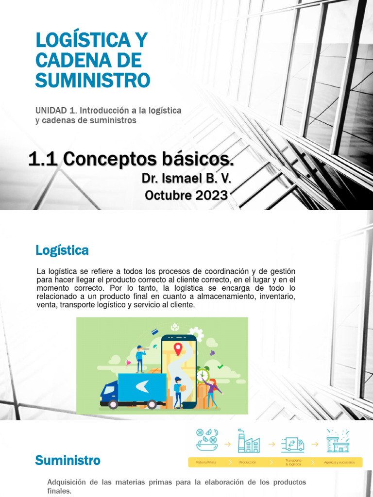 Introducción a Logística y Cadena de Suministro | PDF | Logística ...