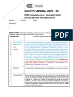 Ejemplo de Proyecto de Ensayo Argumentativo 2023-20