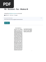 Ifa - Account - For - Mulero N PDF Santería