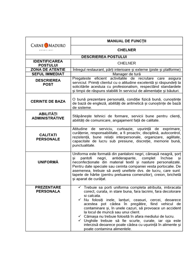 Manual de funcții-OSPATARI | PDF