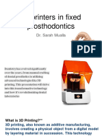 3d Printers in Fixed Prosthodontics: Dr. Sarah Mualla