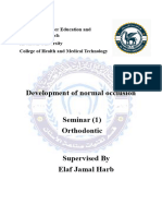 DEvelopment of Normal Occlusion