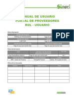 Manual Portal de Proveedores Usuario Proveedor.