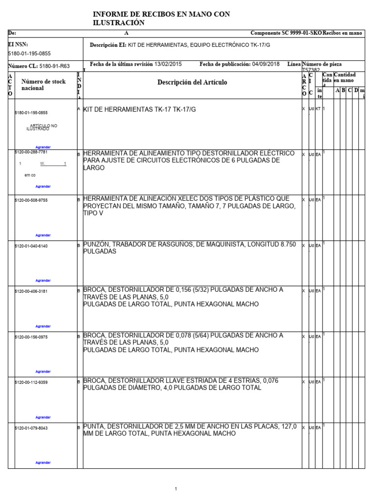 TK17 SKOT Con Fotos PDF Herramientas de corte Mecanizado