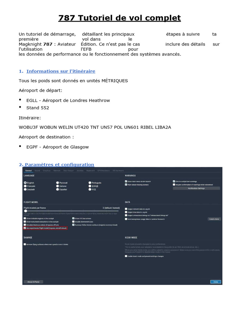 787 Full Flight Tutorial | PDF