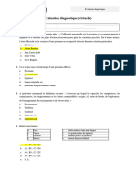 Réponses À L'évaluation Diagnostique (Virtuelle)