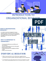 Introduction To Organisationalbehavior