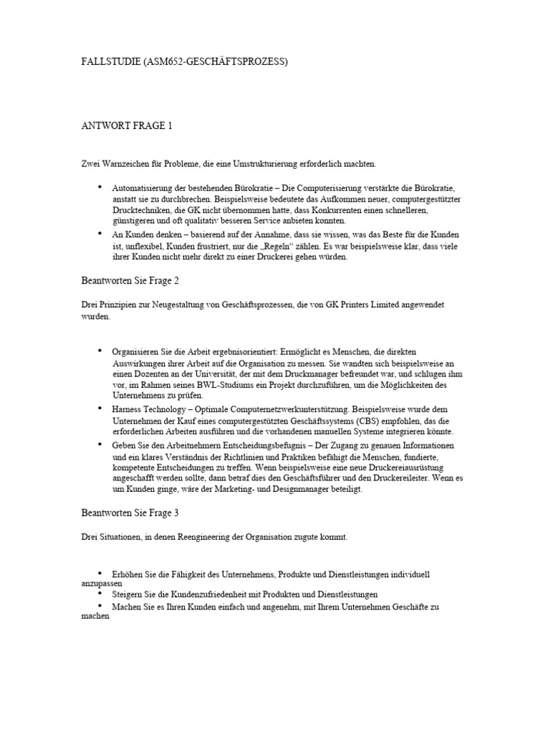 Borchardt Und Göthlich Fallstudie – XBVM