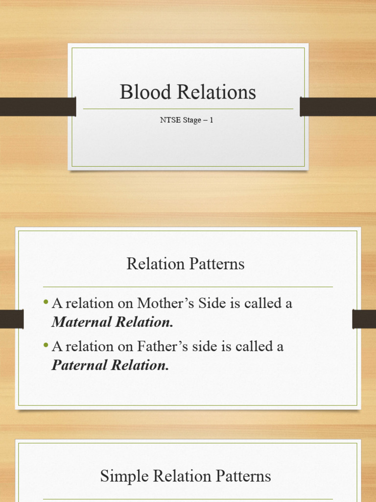Blood Relations PDF