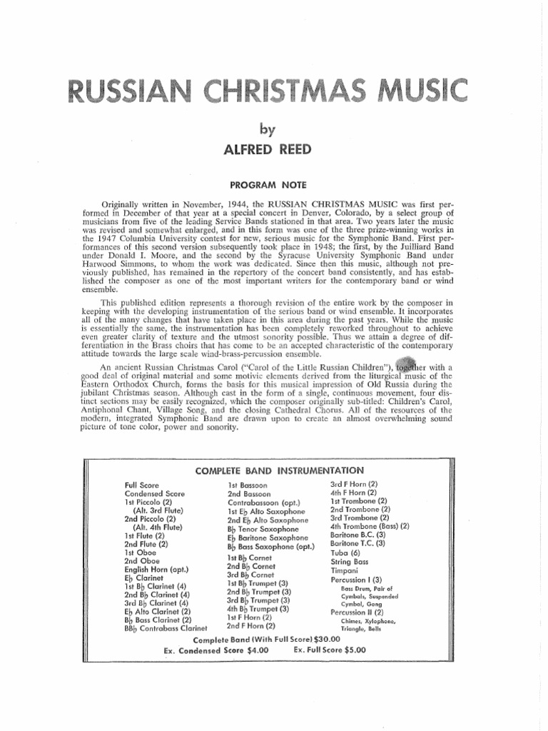 Russian christmas music crossmen
