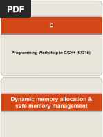 03B+04A Dynamic Memory Allocation Memory Leaks