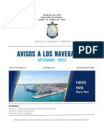 Avisos A Los Navegantes: Setiembre - 2023