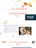 Abc of Complementary Feeding