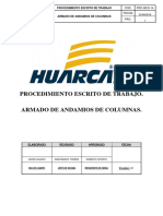 PRO-MCH-14 - PROCEDIMIENTO PARA ARMADO DE ANDAMIOS DE COLUMNAS - Rev.00