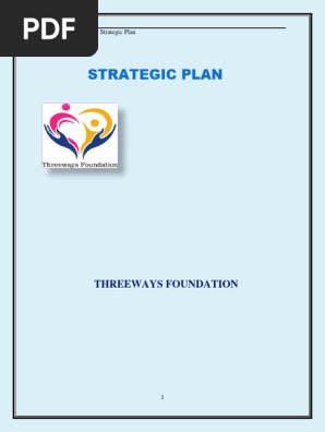 UPD THREEWAYS FOUNDATION STRATEGIC PLAN