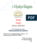 Physikprojekt Klasse XII (2021-22) - Untersuchungsprojekt