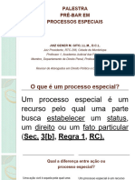 Palestra Sobre Processos Especiais Juiz Gener M. Gito