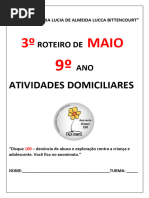 3º Maio: Roteiro de ANO