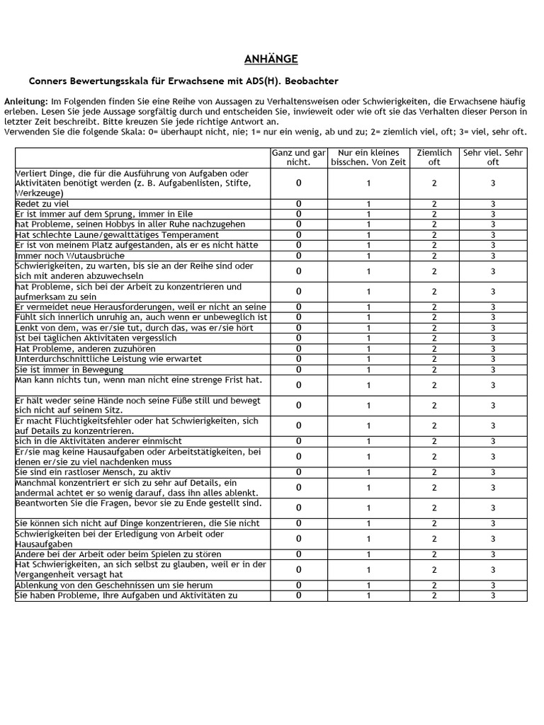 Conners adhs skala pdf german songs german compositions and