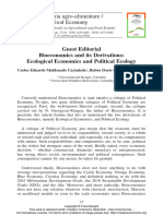 Bioeconomía y Sus Derivaciones. Economía Ecológica y Ecología Política (Carlos Maldonado)