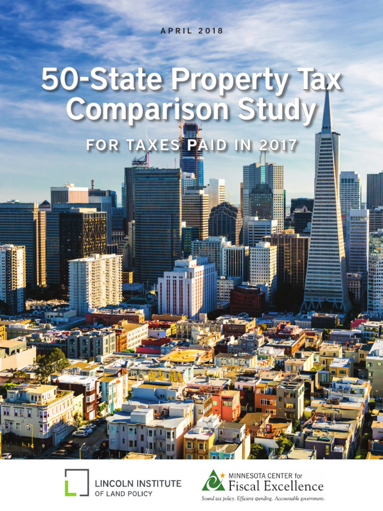 50 State Property Tax Comparison For 2017 Full 1 PDF Cost Of