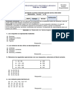 Evaluaciones Matematica 2023