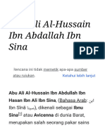 Abu Ali Al-Hussain Ibn Abdallah Ibn Sina - Wikipedia Bahasa Melayu, Ensiklopedia Bebas