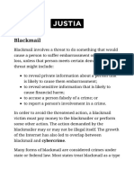 Blackmail Law - Justia