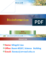 1 Introduction To Bioinformatics