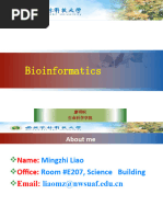 1 Introduction To Bioinformatics