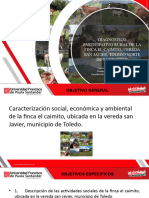 Diagnostico Participativo Rural de La Finca El Caimito, Vereda San Javier, Toledo Norte de Santander