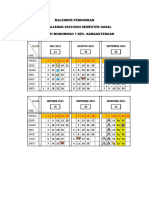 KALENDER PENDIDIKAN SDN Wonowoso 1